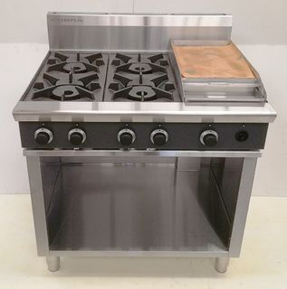 Cobra 4 Burner + Griddle(300mm) on Cabinet Base - New - $2695 + GST
