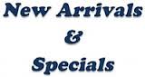 Arrivals and Specials