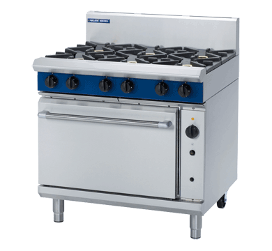 Blue Seal 6 Burner with Gas Convection Oven - New - Nat Gas or LPG - $8495 + GST