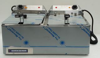 Bakbar Twin Tank Deep Fryer 2 x 10amp - New - $1795 + GST