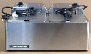 Bakbar Twin Electric Deep Fryer - 2x15amp - Used - $685 + GST